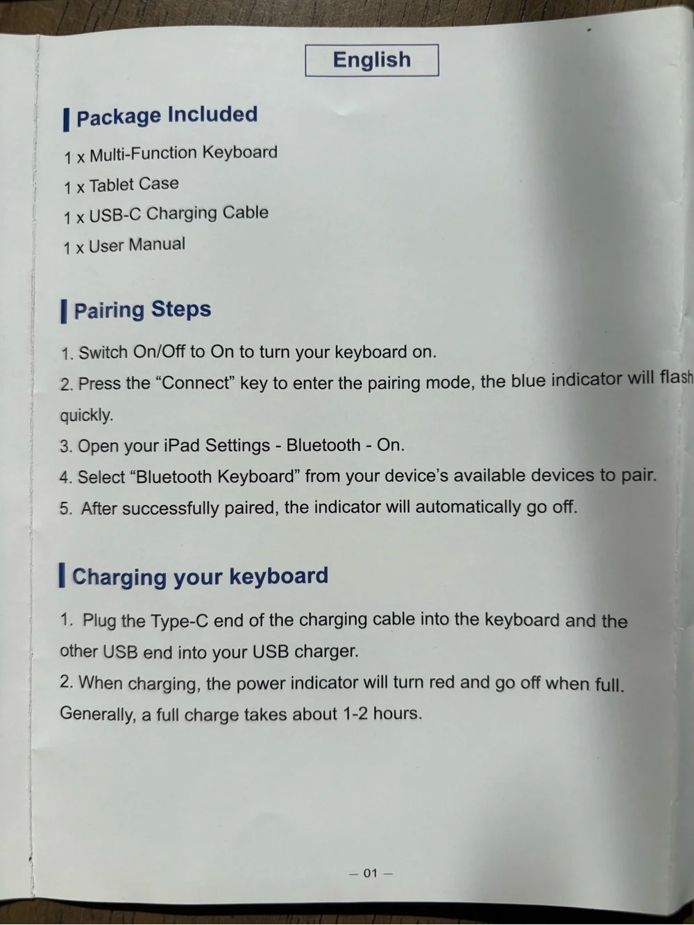 Wireless Keyboard for iPad 9th Generation 2021
